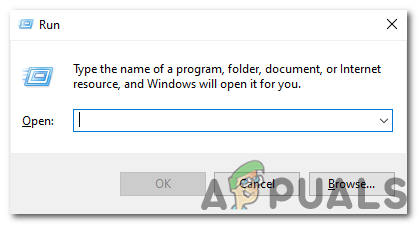 open the Run dialog