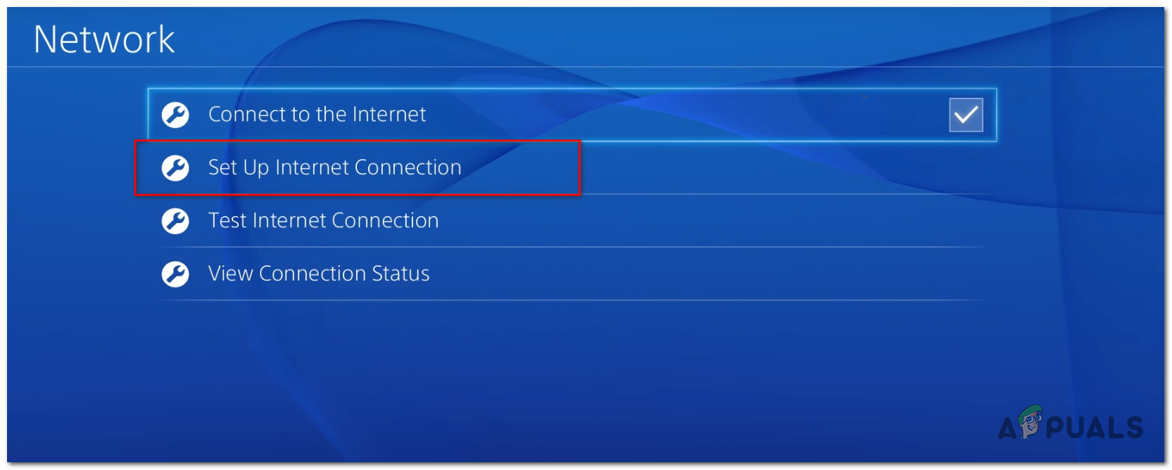 Setting up your Internet Connection