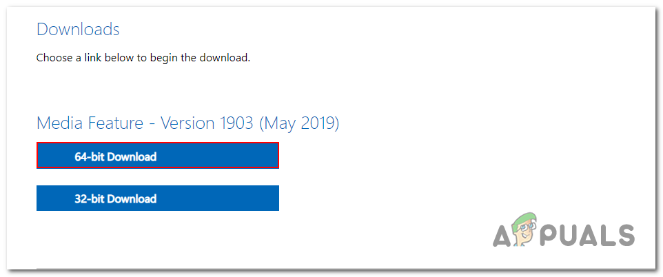 Downloading the 64-Bit media feature pack