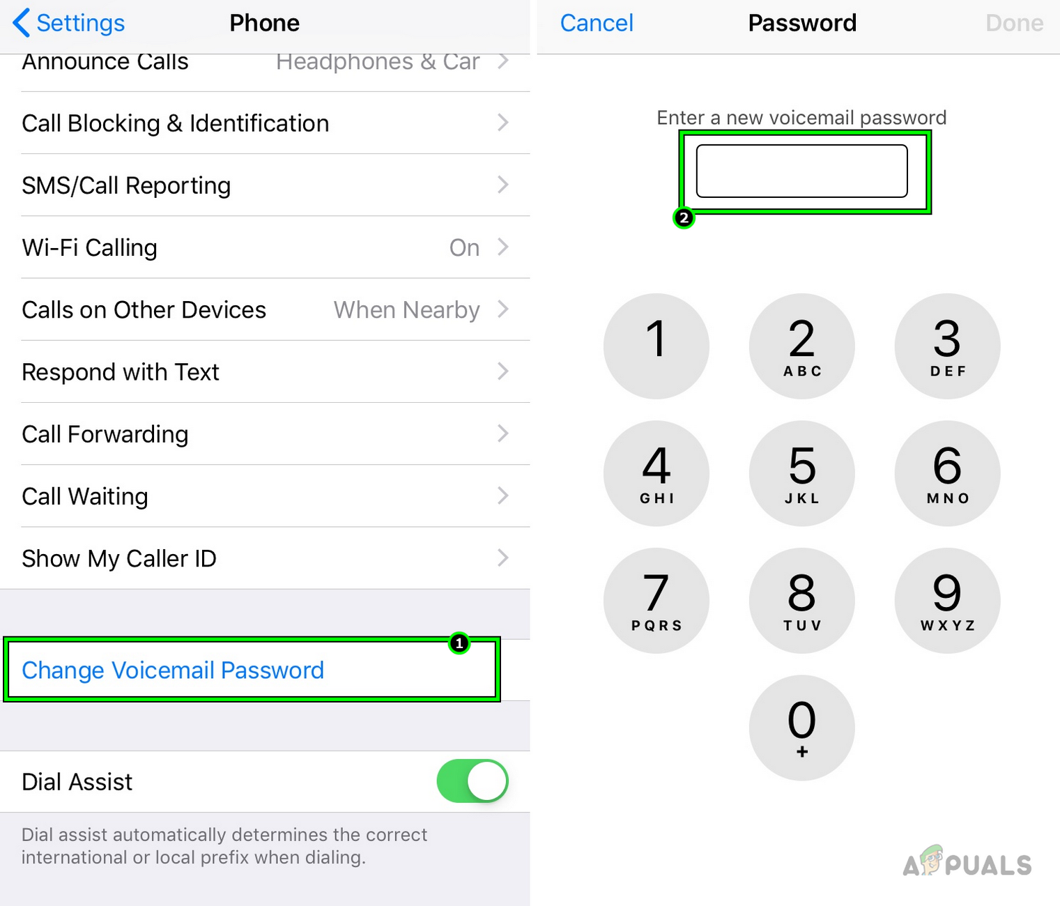 Change ATT Voicemail Password on the iPhone