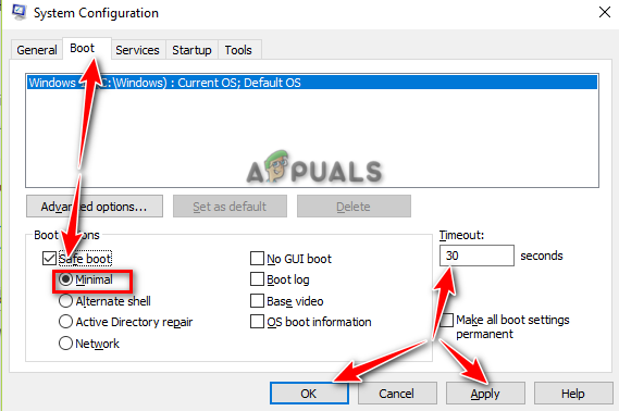 Booting System on Safe Mode