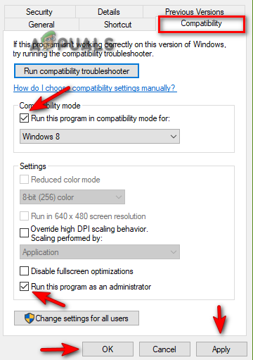 Changing setup properties