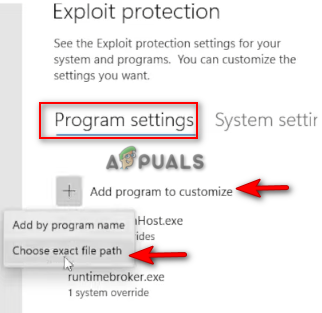 Choosing Exact File Path