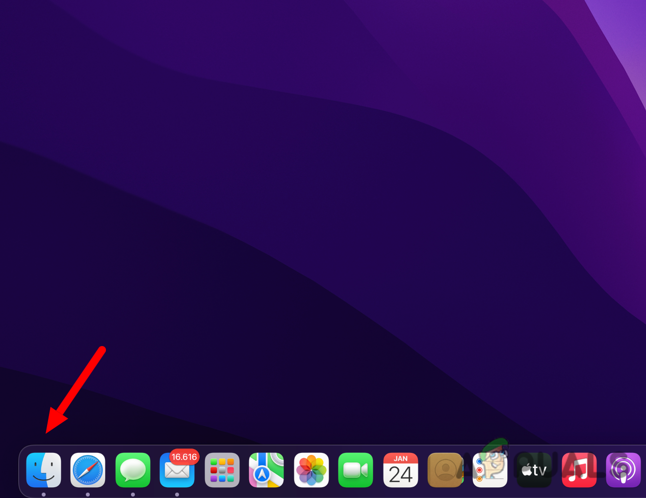 Accessing the Finder app