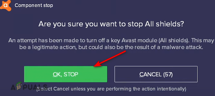 Confirming feature disabling