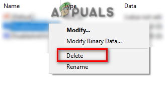 Deleting Conflicting Registries