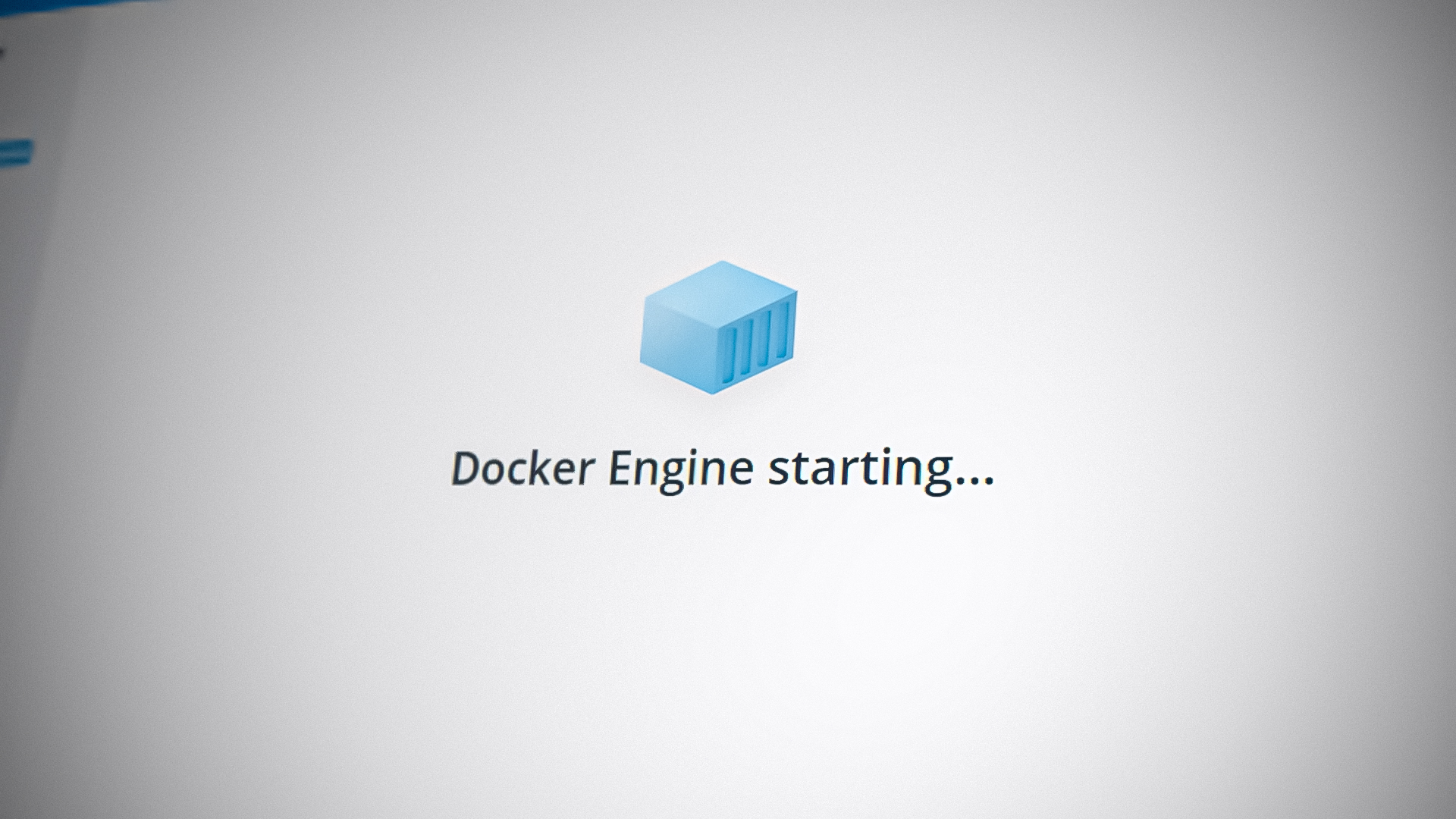 Docker Stuck at Starting