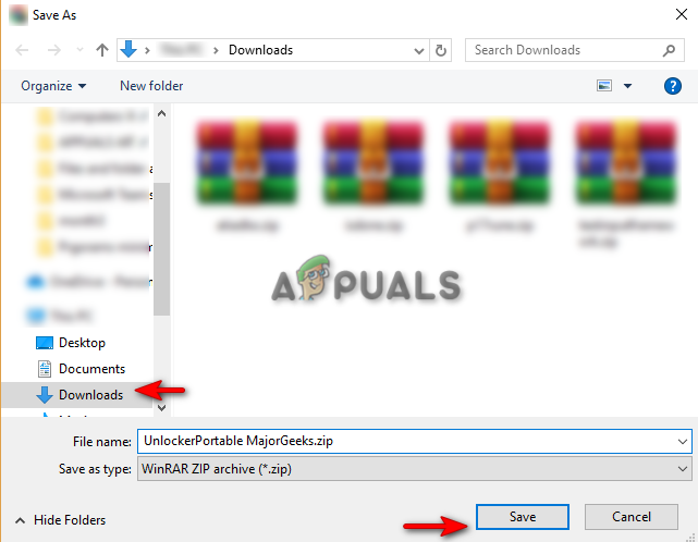Downloading the Unlocker Portable program