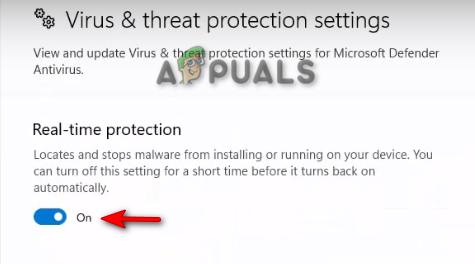 Enabling Real-time protection