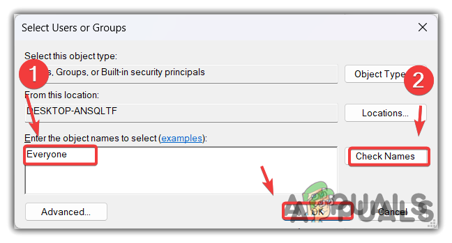 Granting Everyone permission to Discord