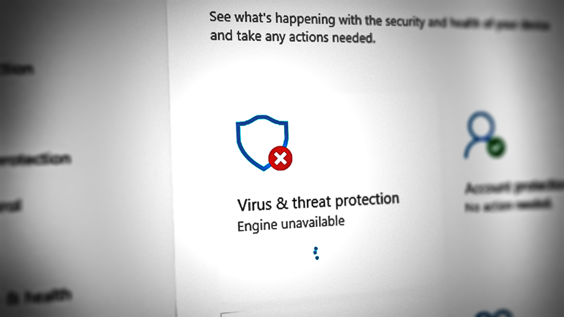 Fix: Virus and Threat Protection Showing "Engine Unavailable"