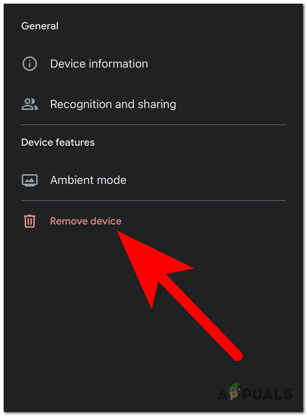 Removing the Xbox console from the Google Home 