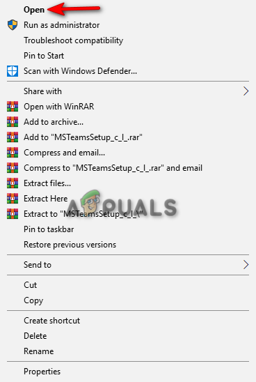 Installing the MS Teams App