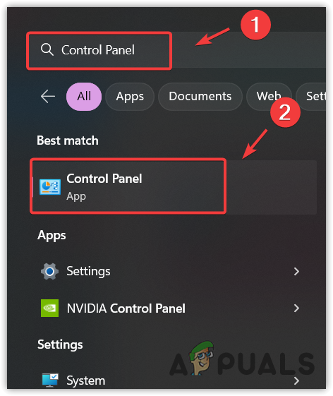 Launching Control Panel