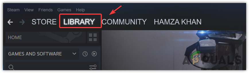 Navigating to Library