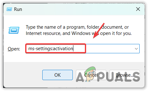 Opening Activation settings