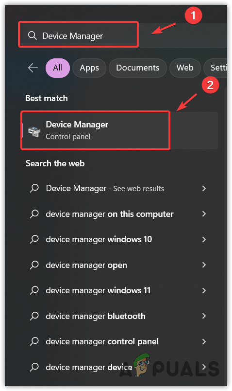 Opening Device Manager