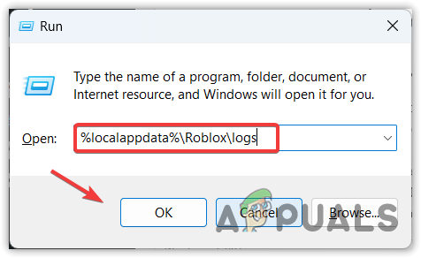 Opening Roblox logs folder