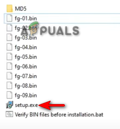 Opening Setup Properties