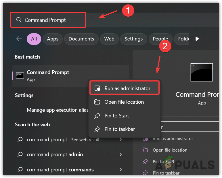 Opening command prompt with administrator privileges
