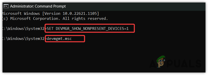Opening device manager using command prompt