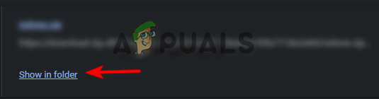 Opening file location