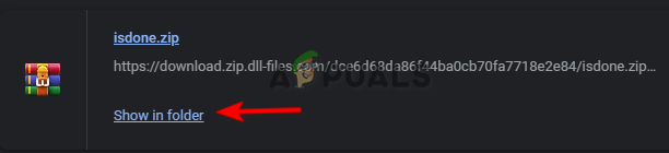 Opening file location
