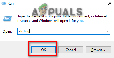 Opening the DirectX Diagnostics Tool