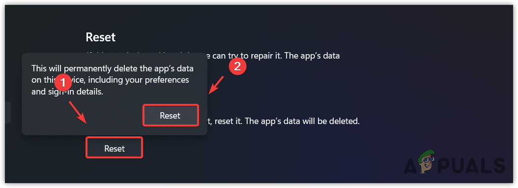 Resetting snipping tool