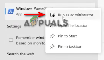 Running Powershell as an administrator 