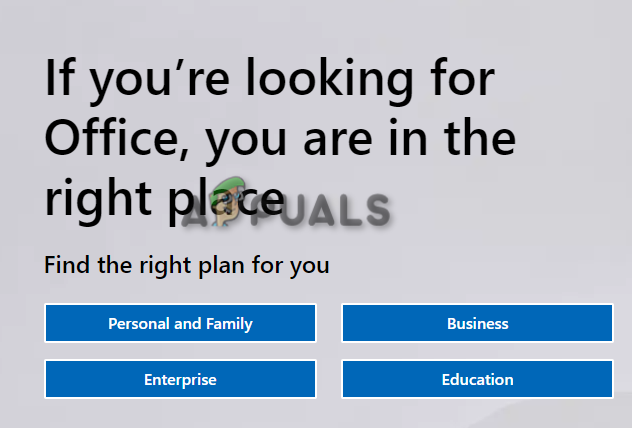 Selecting the type of purchase