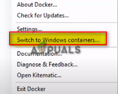 Switching Docker to Windows Container 