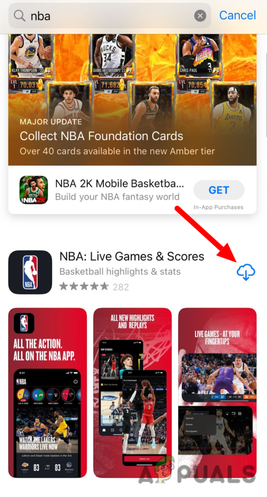 Download the app once again