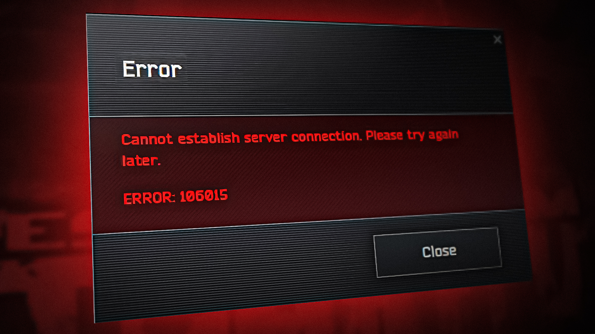 Fix: Tarkov Error 106015 #39 Cannot establish server connection #39