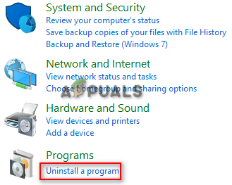 Uninstall a Program
