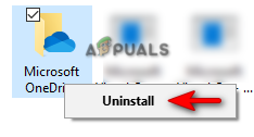 Uninstalling OneDrive