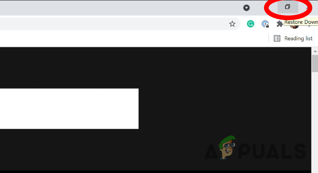 Use the Restore button