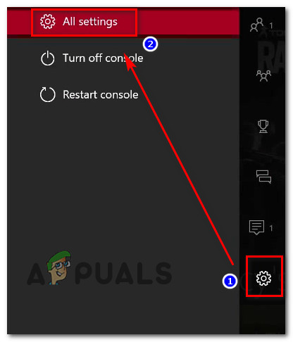 Access the All Settings menu