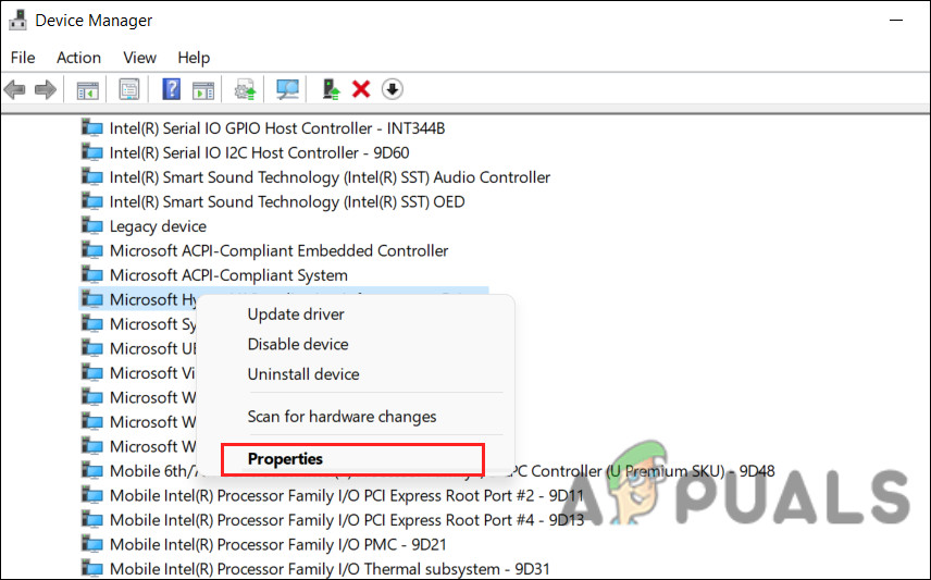 Access the properties of the driver