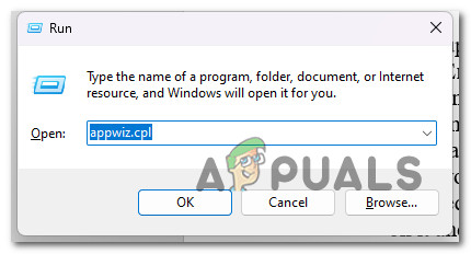 Open up the Programs and Features menu