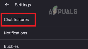 Tap on Chat features