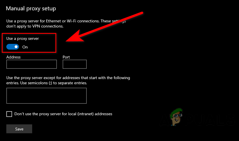 Disable both proxy servers
