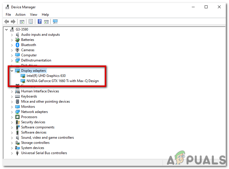 Double click on your Display adapters
