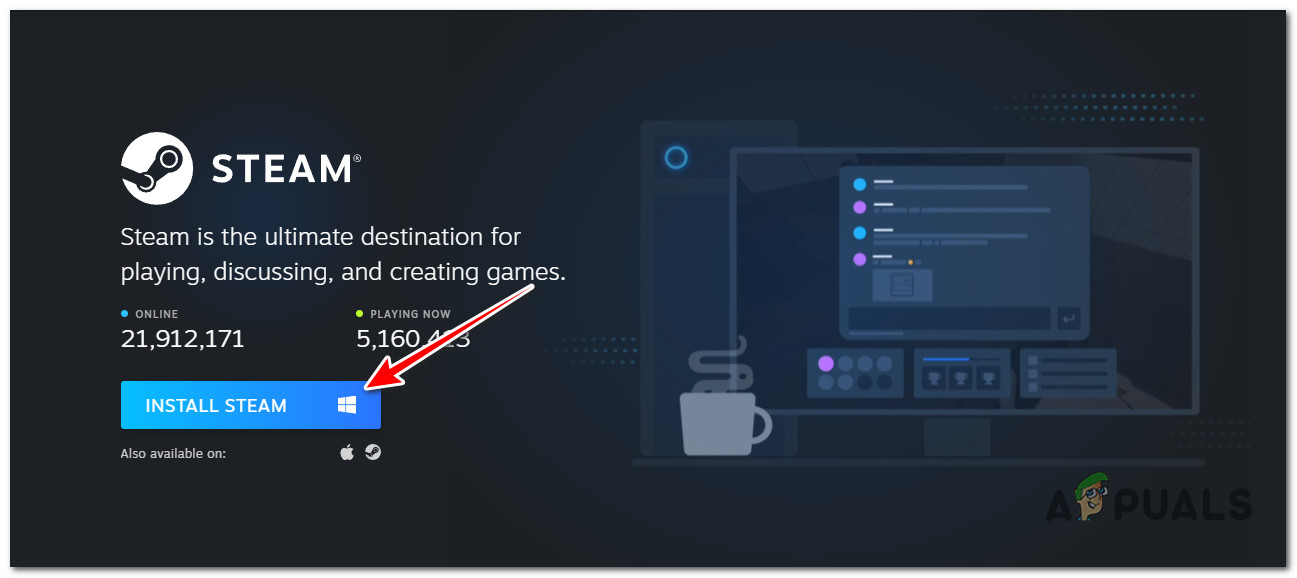 Download and install Steam
