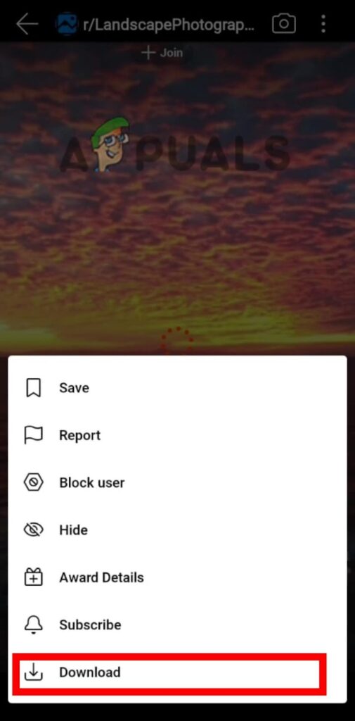 Hit the download button