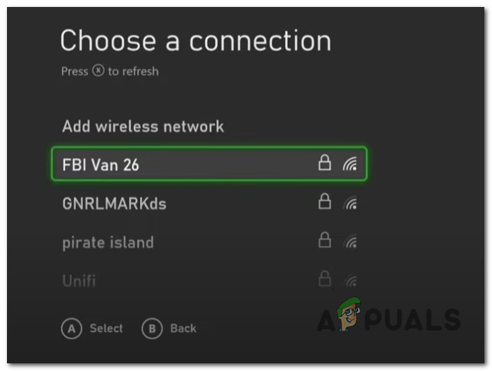 Selecting the hotspot network