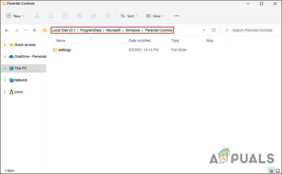 Delete the files from the location