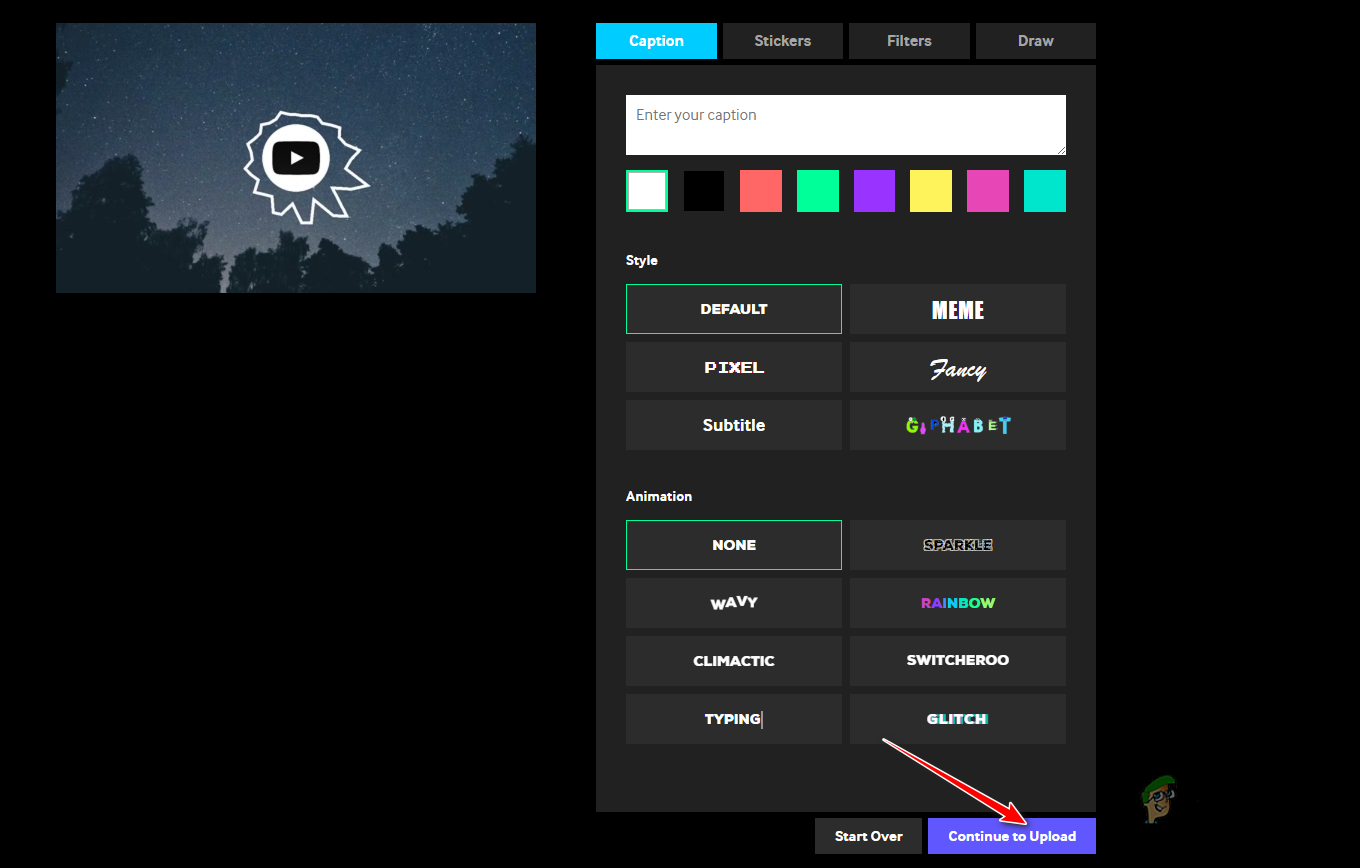 Navigating to Upload Page