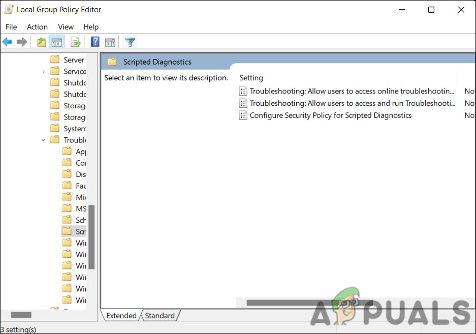 Navigate to the mentioned location