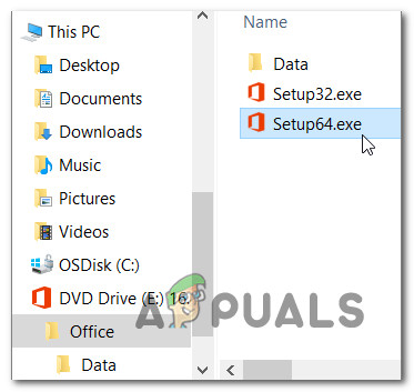 Accessing the offline installation folder